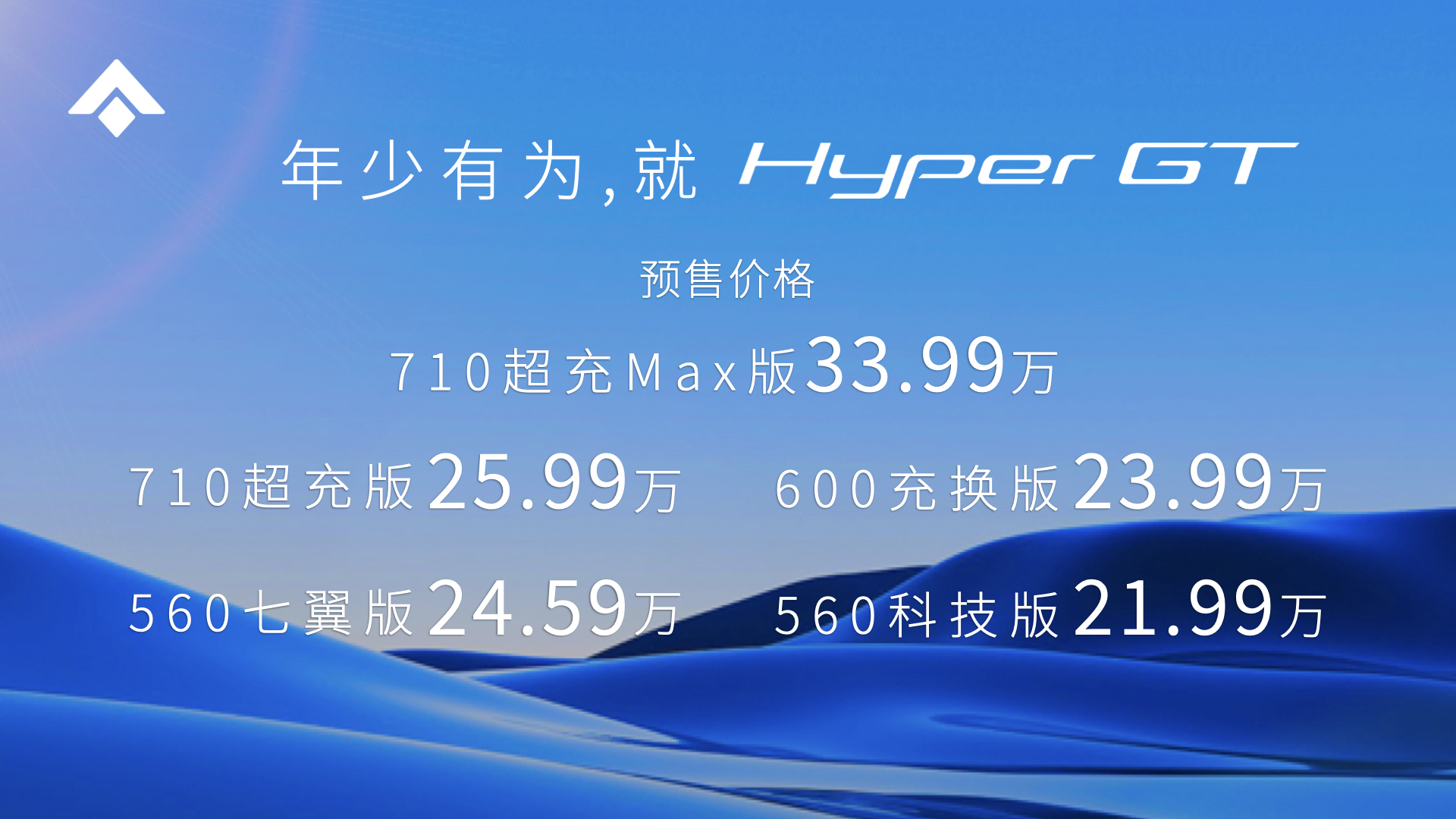 21.99万起，Hyper GT预售发布，纯电豪华领域开启新序章