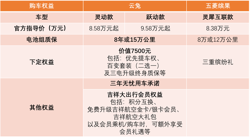 10万元以内云兔最值得选择，五菱缤果来了也不管用